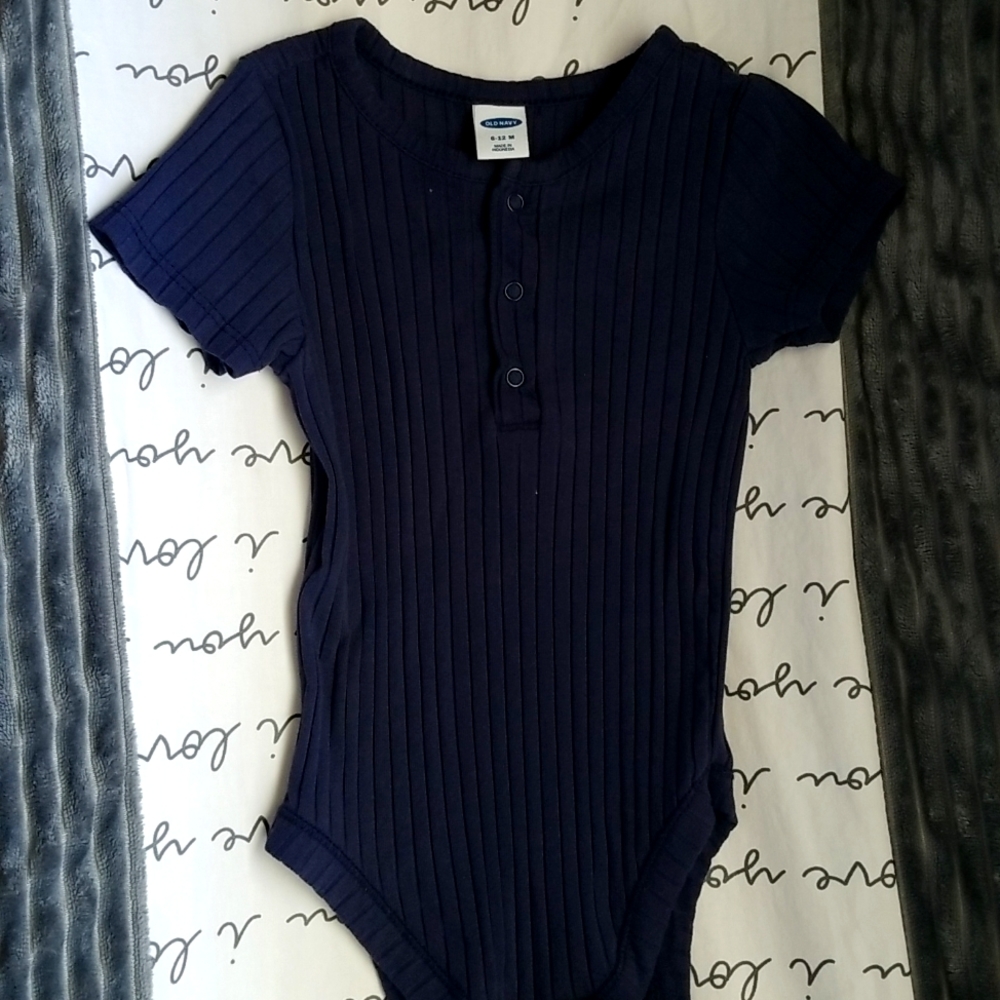 Old navy baby navy blue onesie